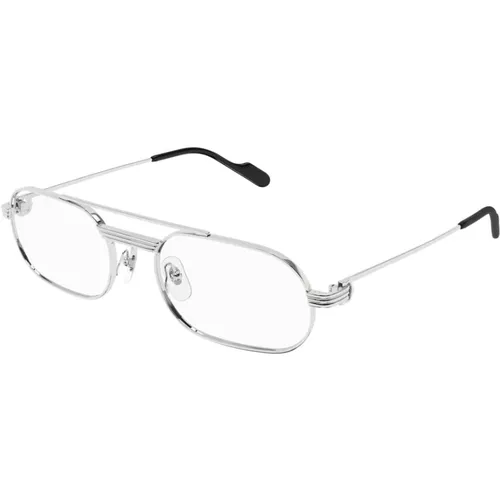 Titanium Optical Glasses , unisex, Sizes: 57 MM - Cartier - Modalova
