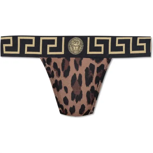 Tiermuster String Versace - Versace - Modalova