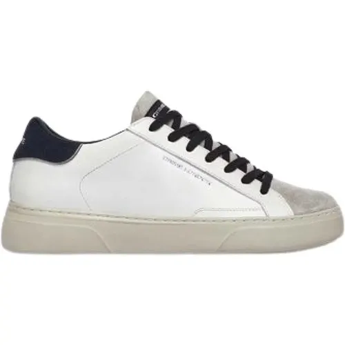 Slate Grey Leder Sneakers - Crime London - Modalova