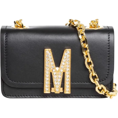 Plain Logo Cross Body Bag , female, Sizes: ONE SIZE - Moschino - Modalova