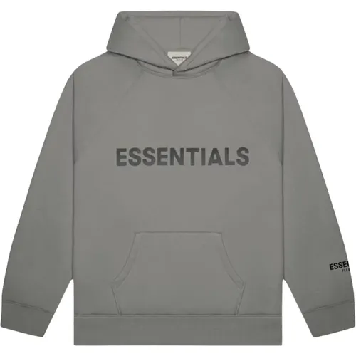 Minimalistisches Essentials Hoodie Grau/Anthrazit , Herren, Größe: L - Fear Of God - Modalova