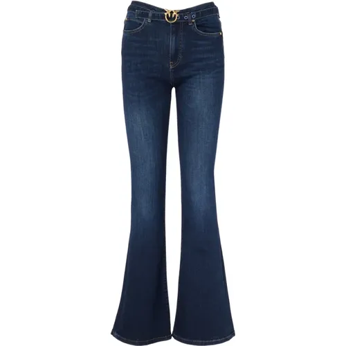 Ausgestellte Jeans in Dunkelblau , Damen, Größe: W27 - pinko - Modalova