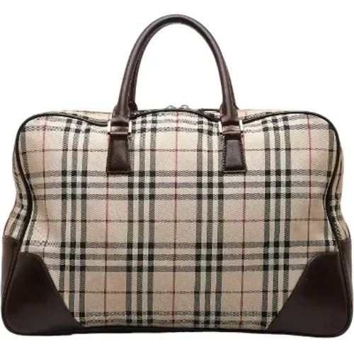 Pre-owned Canvas travel-bags , female, Sizes: ONE SIZE - Burberry Vintage - Modalova