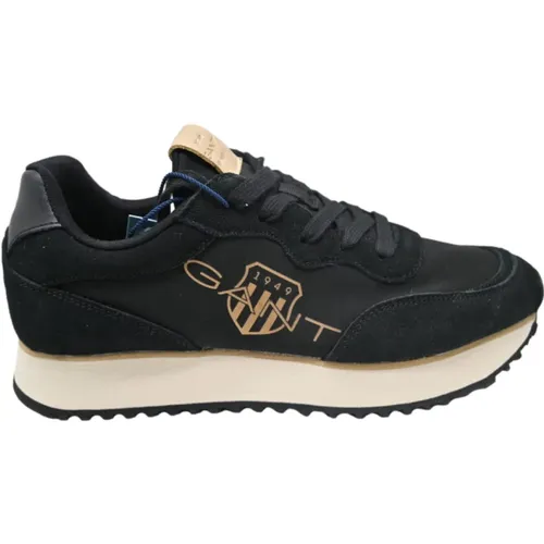 Schwarze Nylon-Sneakers Bevinda Stil , Damen, Größe: 37 EU - Gant - Modalova
