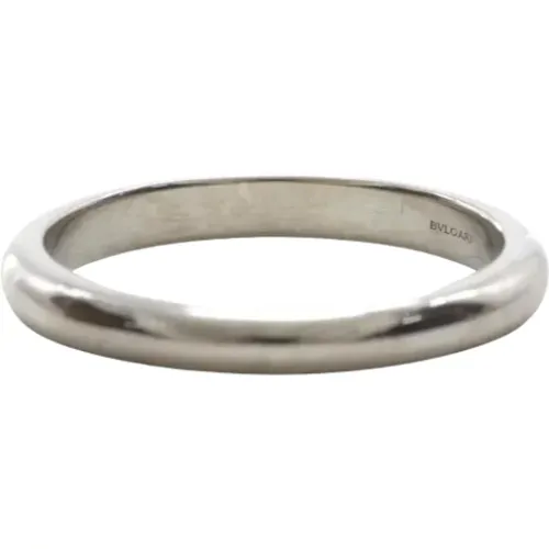 Pre-owned Jewellery, female, , Size: ONE SIZE Pre-owned Platinum rings - Bvlgari Vintage - Modalova