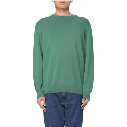 Round-neck Knitwear, male, , Size: L Comfortable Long Sleeve Knitted Sweater for Everyday Style - PAUL & SHARK - Modalova