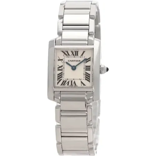 Pre-owned Watches, female, , Size: ONE SIZE Pre-owned White Gold watches - Cartier Vintage - Modalova