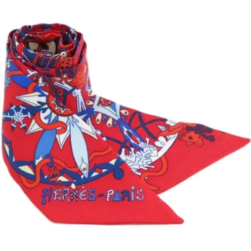 Pre-owned Scarves, female, , Size: ONE SIZE Pre-owned Silk scarves - Hermès Vintage - Modalova