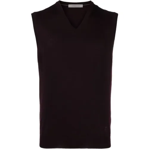 Merino Wool Knit Vest , male, Sizes: 2XL - Corneliani - Modalova