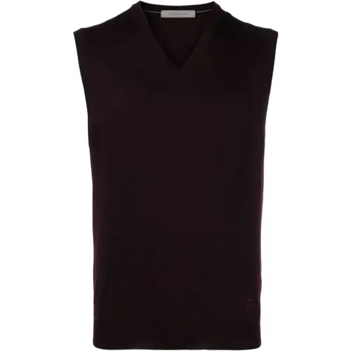 Merino Wool Knit Vest , male, Sizes: XL, 2XL - Corneliani - Modalova