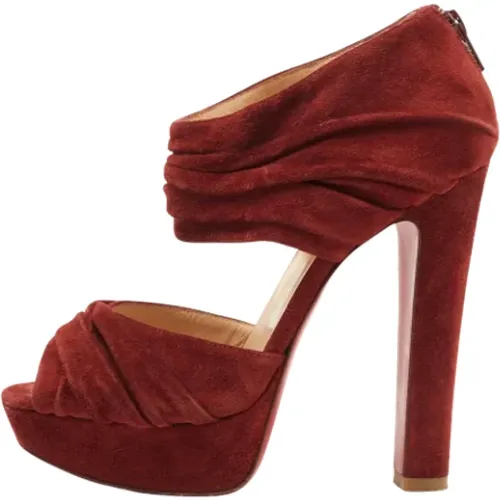 Pre-owned Wildleder heels , Damen, Größe: 37 EU - Christian Louboutin Pre-owned - Modalova