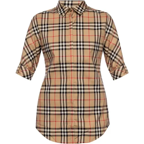 Striped shirt , female, Sizes: 3XS, 4XS - Burberry - Modalova