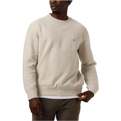 Fleece Crewneck Sweater , Herren, Größe: L - Tommy Hilfiger - Modalova