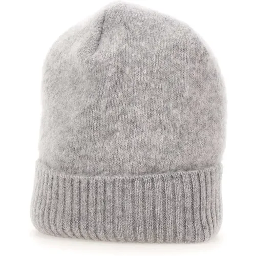 Beanies, female, , Size: ONE SIZE Grey Wool Blend Beanie Hat - Iceberg - Modalova