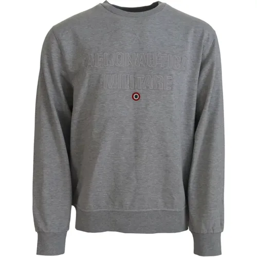 Eleganter Grauer Pullover - aeronautica militare - Modalova