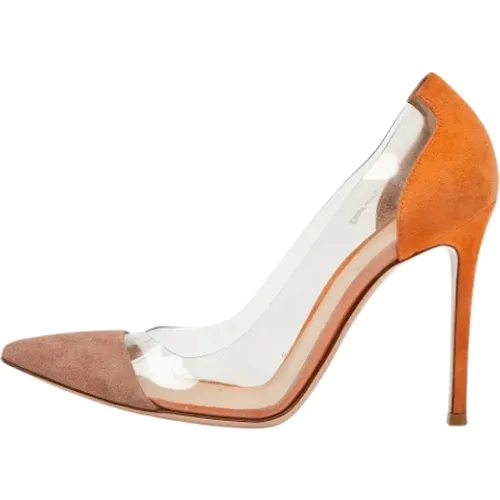 Pre-owned Pumps, female, , Size: 8 US Pre-owned Suede heels - Gianvito Rossi Pre-owned - Modalova