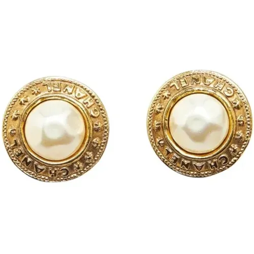 Pre-owned Jewellery, female, , Size: ONE SIZE Pre-owned Metal earrings - Chanel Vintage - Modalova