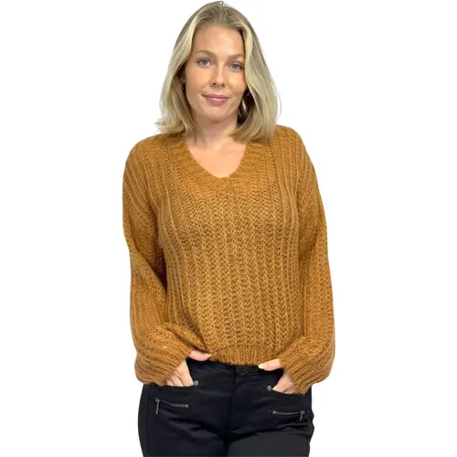 Gemütlicher Strickpullover Cognac Bibi.Au24 , Damen, Größe: S - 2-Biz - Modalova