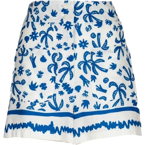 Weiße und Blaue Omega Shorts - Iblues - Modalova