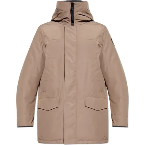 Down Jackets, male, , Size: XL Down jacket with hood - Canada Goose - Modalova