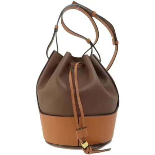 Pre-owned Bucket Bags, female, , Size: ONE SIZE Pre-owned Fabric shoulder-bags - Loewe Pre-owned - Modalova