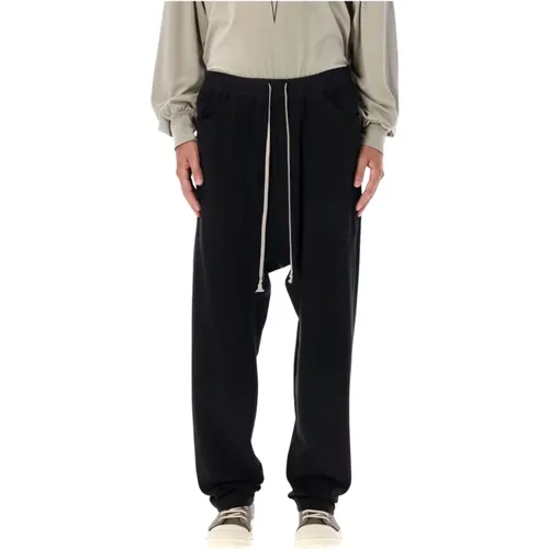 Sweatpants, male, , Size: M Cargo Drawstring Trousers - Rick Owens - Modalova