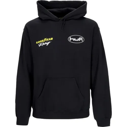 Schwarzer Goodyear Hoodie Herren Sweatshirt , Herren, Größe: S - HUF - Modalova