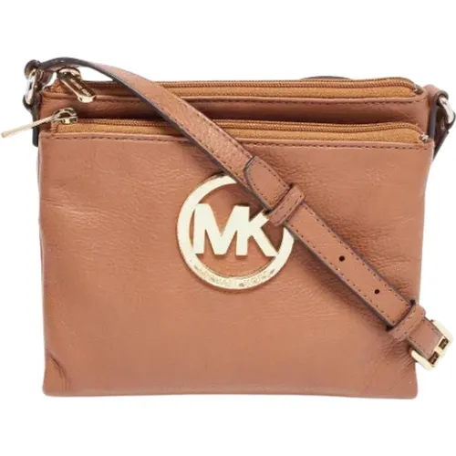 Pre-owned Cross Body Bags, female, , Size: ONE SIZE Pre-owned Leather shoulder-bags - Michael Kors Pre-owned - Modalova