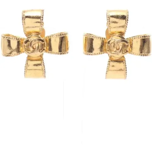 Pre-owned Jewellery, female, , Size: ONE SIZE Pre-owned Metal earrings - Chanel Vintage - Modalova