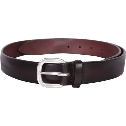 Leather belt by , male, Sizes: 110 CM, 120 CM, 105 CM, 100 CM, 115 CM - Orciani - Modalova