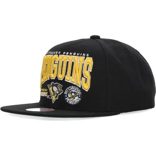 NHL Champs Pittsburgh Penguins Snapback Cap , male, Sizes: ONE SIZE - Mitchell & Ness - Modalova