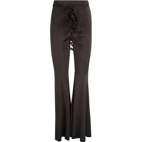 High Waist Flared Trousers , female, Sizes: XS - Rotate Birger Christensen - Modalova