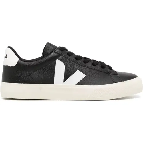 Schwarz Weiße Campo Sneakers , Damen, Größe: 36 EU - Veja - Modalova