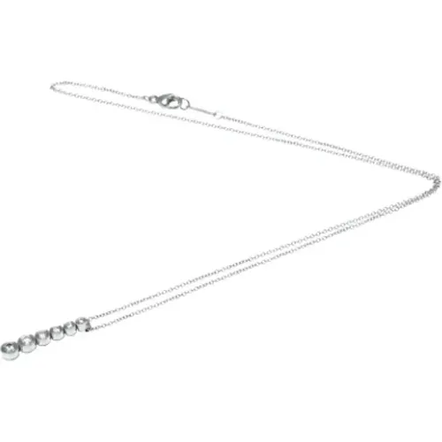 Pre-owned Jewellery, female, , Size: ONE SIZE Pre-owned Platinum necklaces - Tiffany & Co. Pre-owned - Modalova