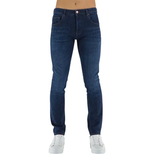 Dunkelblaue Baumwolljeans - Don The Fuller - Modalova