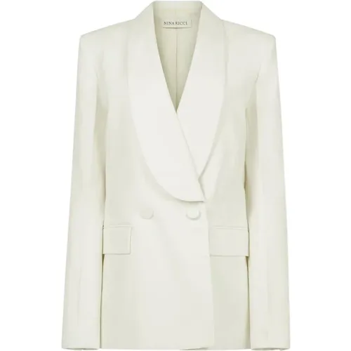 Natürlicher Shawl-Kragen-Blazer - Nina Ricci - Modalova