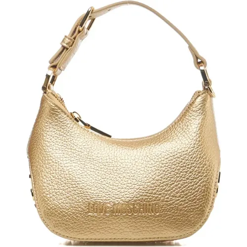 Goldener Bucket Bag & Rucksack , Damen, Größe: ONE Size - Love Moschino - Modalova