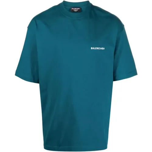 Logo Oversized T-Shirt , male, Sizes: XS - Balenciaga - Modalova