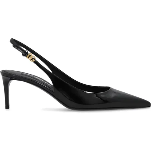 Leather pumps , female, Sizes: 3 1/2 UK - Dolce & Gabbana - Modalova