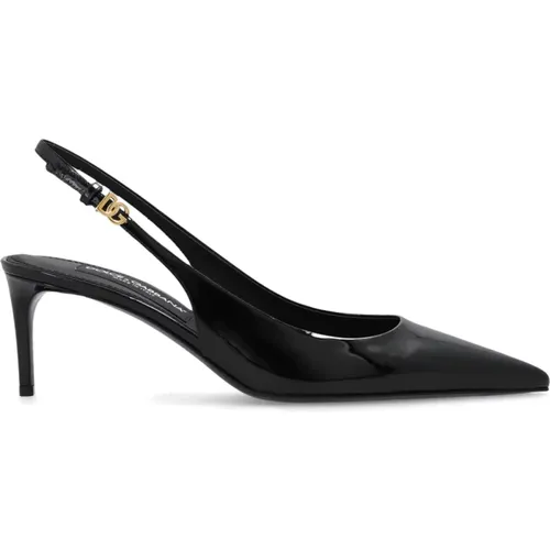 Leather pumps , female, Sizes: 4 UK - Dolce & Gabbana - Modalova