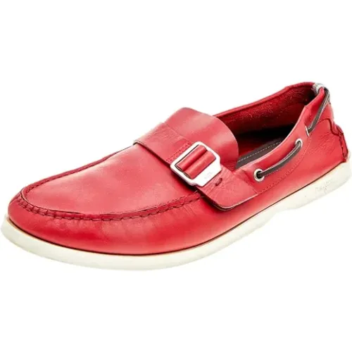 Pre-owned Flats, male, , Size: 13 US Pre-owned Leather flats - Salvatore Ferragamo Pre-owned - Modalova