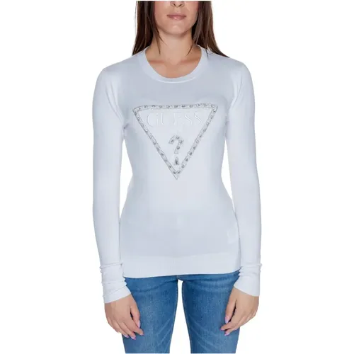 Triangle Logo Damen Top Herbst/Winter Kollektion , Damen, Größe: XS - Guess - Modalova