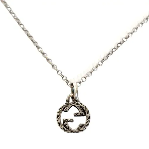 Pre-owned Jewellery, female, , Size: ONE SIZE Pre-owned Silver necklaces - Gucci Vintage - Modalova