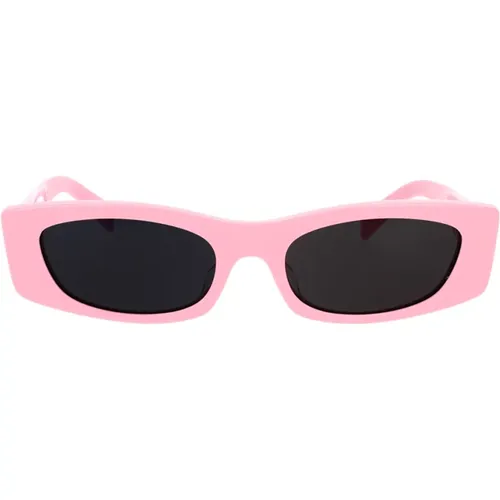 Geometric Sunglasses in Acetate with Dark Smoke Lenses , unisex, Sizes: 55 MM - Celine - Modalova