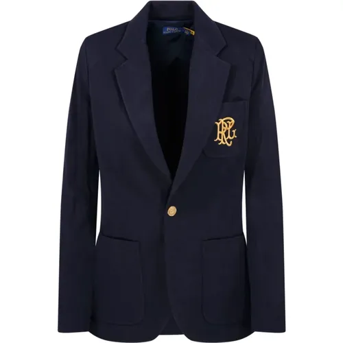 Marineblauer Aktiv-Blazer , Damen, Größe: 2XS - Ralph Lauren - Modalova