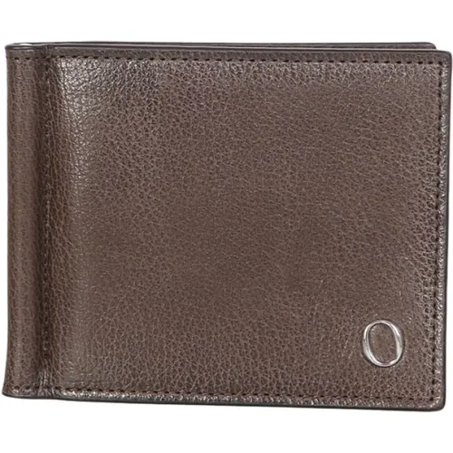 Wallets & Cardholders, male, , Size: ONE SIZE Cherette card holder in leather with bi-fold design by - Orciani - Modalova