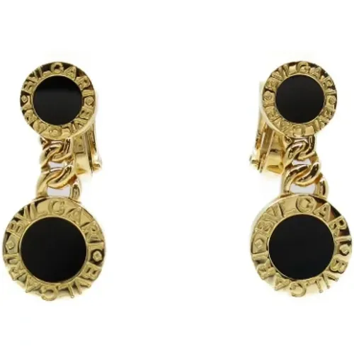 Pre-owned Gold earrings , female, Sizes: ONE SIZE - Bvlgari Vintage - Modalova