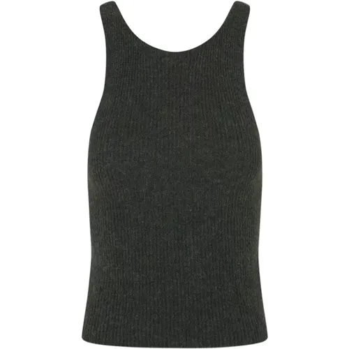 Grünes Alpaka Seiden Tank Top , Damen, Größe: 2XL - Cortana - Modalova