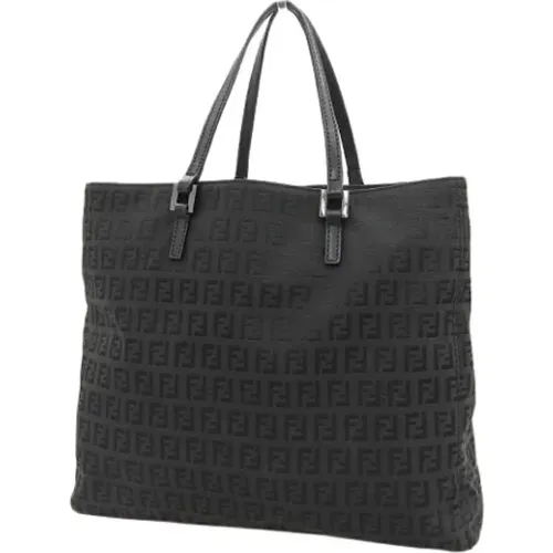 Pre-owned Tote Bags, female, , Size: ONE SIZE Pre-owned Canvas handbags - Fendi Vintage - Modalova