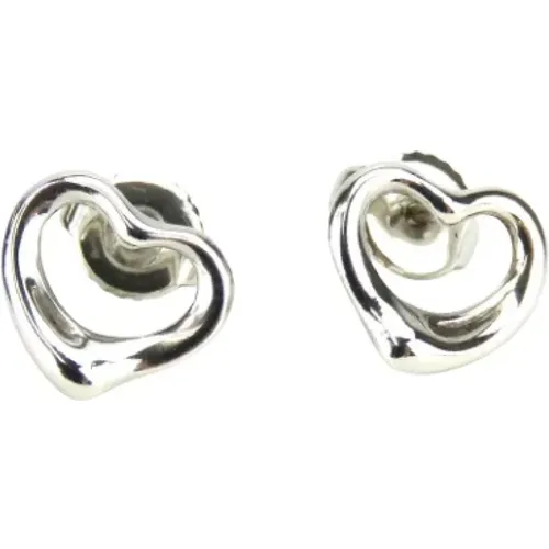 Pre-owned Jewellery, female, , Size: ONE SIZE Pre-owned Silver earrings - Tiffany & Co. Pre-owned - Modalova